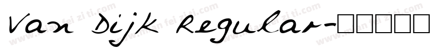 Van Dijk Regular字体转换